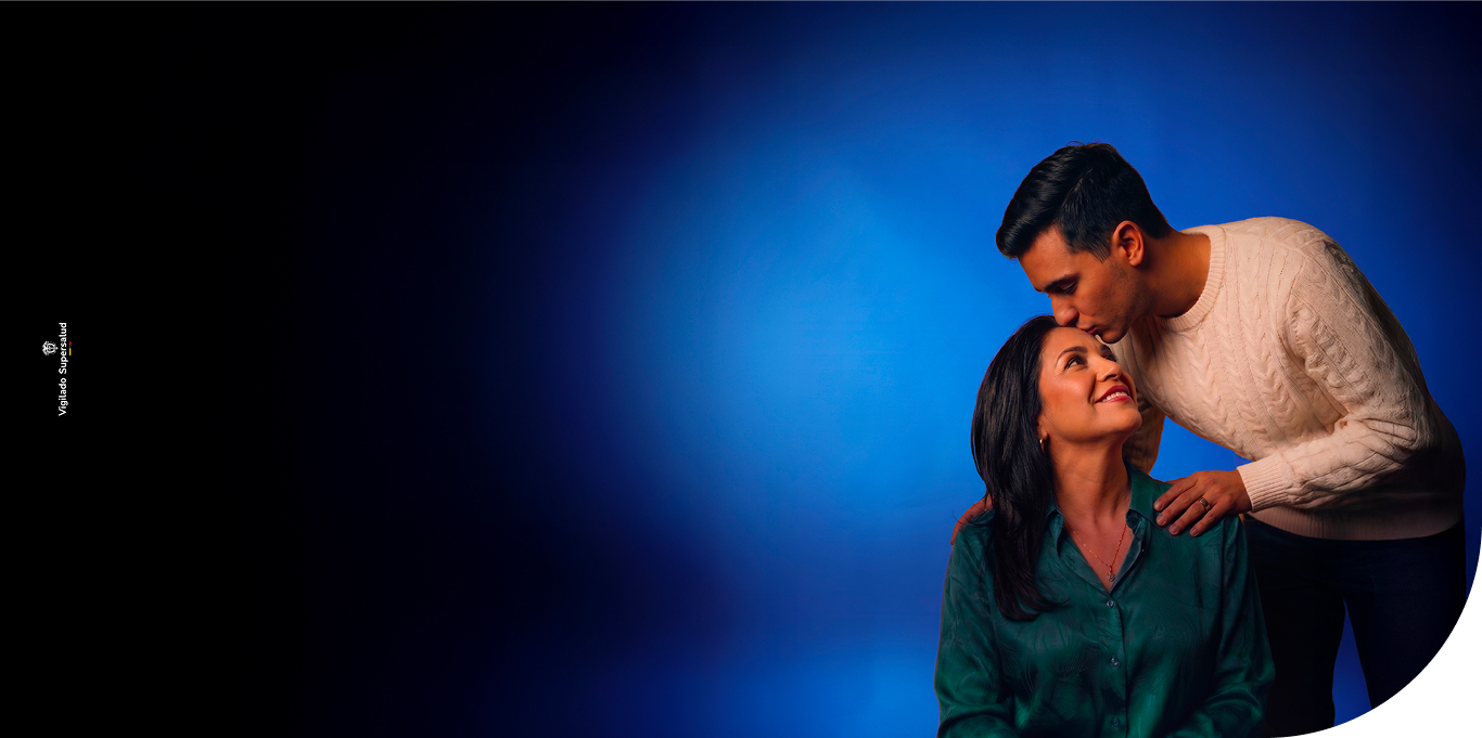 Banner dia de la madre, Pareja de Madre e hijo