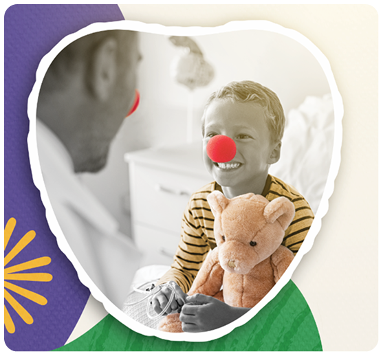 Enfermera con Niño del programa Paliativo Contigo Pediátrico